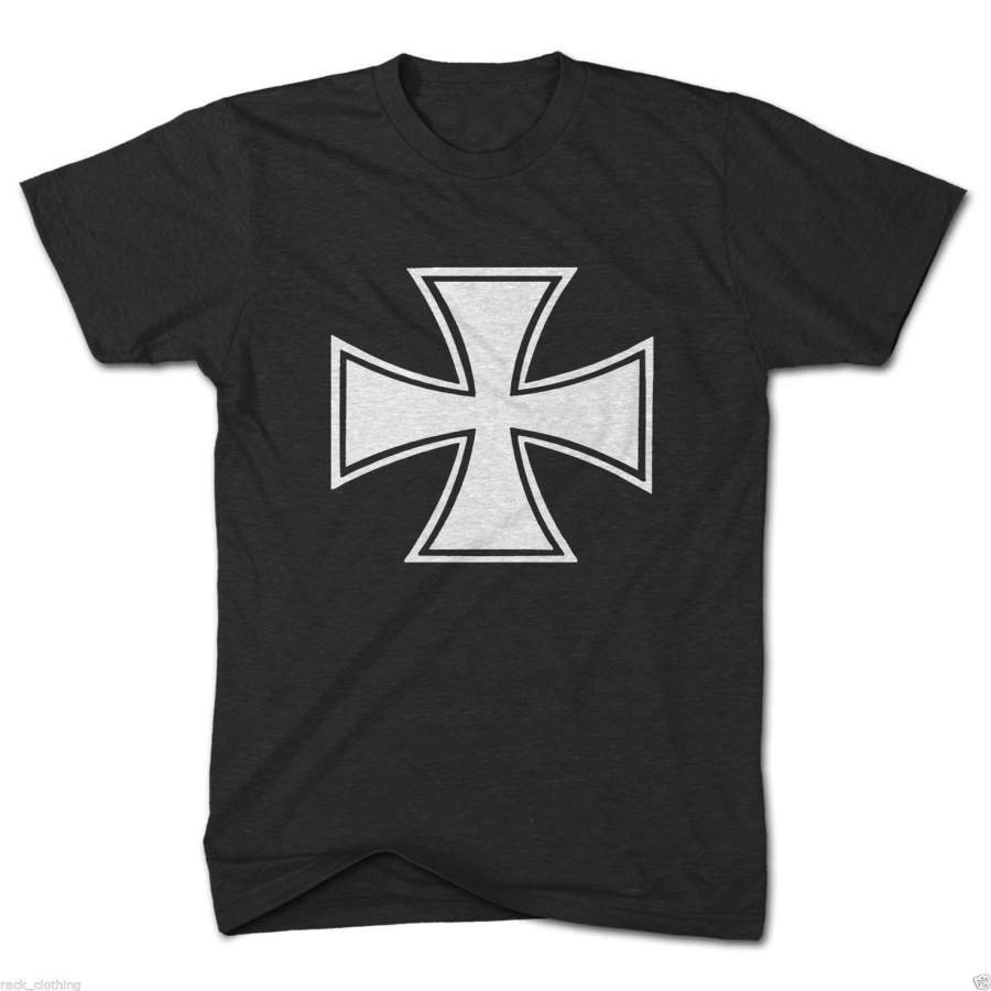 Iron Cross Ride Vintage Motorcycle Classic Chopper Mens Tshirt Motorbike T Shirt