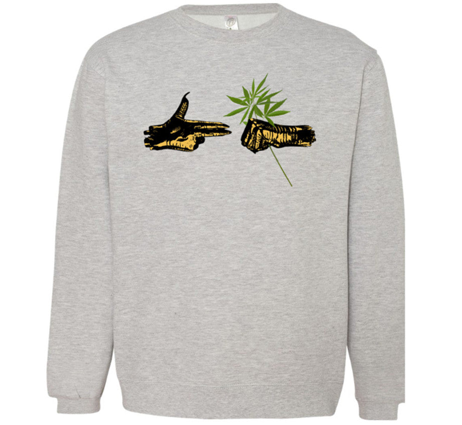 Run The Jewels 420 Crew Sweatshirt - Heather Grey