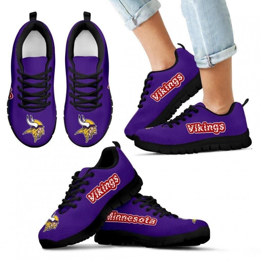 Magnificent Minnesota Vikings Amazing Logo Sneakers #620