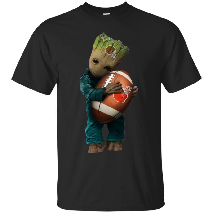 Baby Groot love Browns Football team T-Shirt