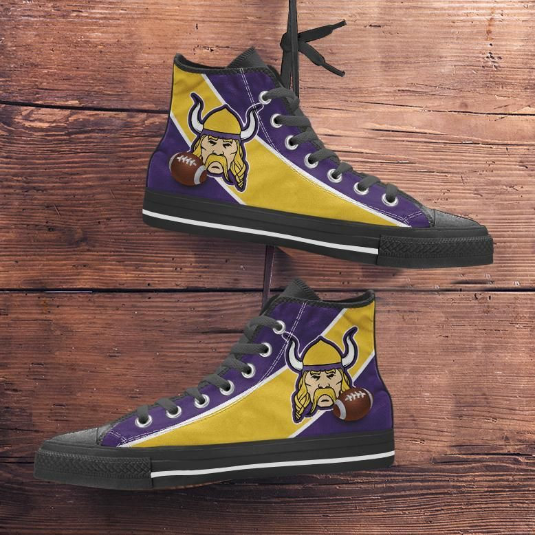 Fan Art Minnesota Vikings Canvas High Top Shoes V3712