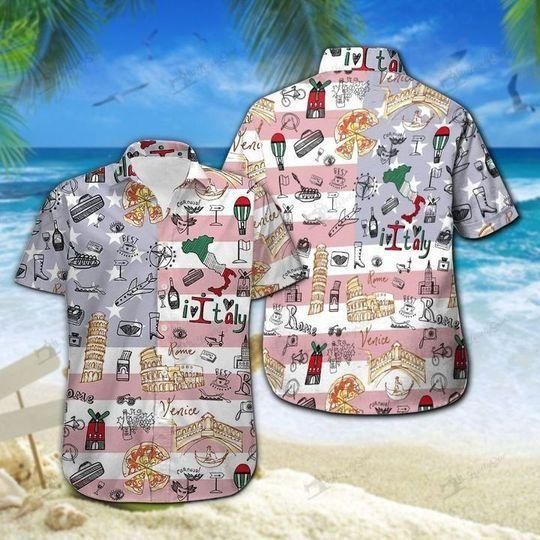 Italy Aloha Hawaii Shirt Colorful Short Sleeve Summer Beach Casual For Men And Women Ha99672