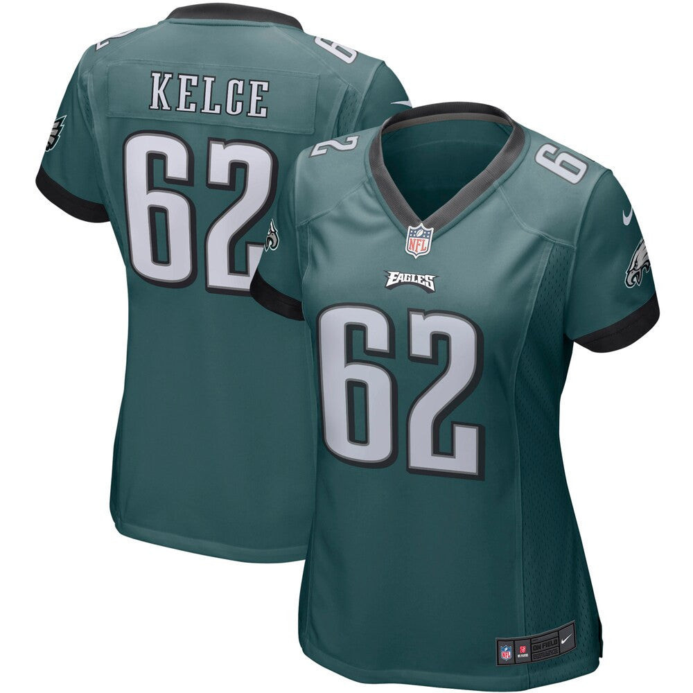 Women’S Philadelphia Eagles Jason Kelce Nike Green Game Player Jersey