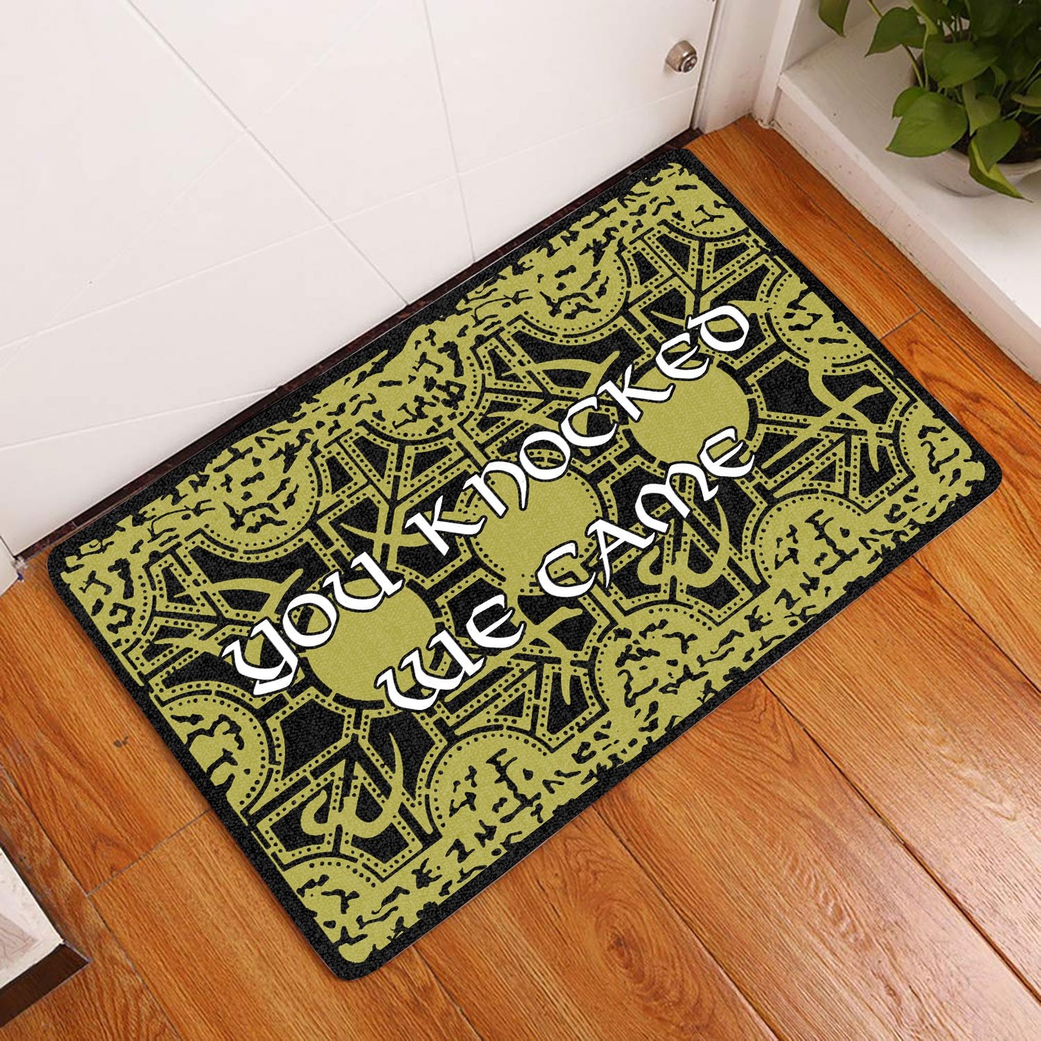 You Knocked We Came All Over Printing Doormat Pre1986