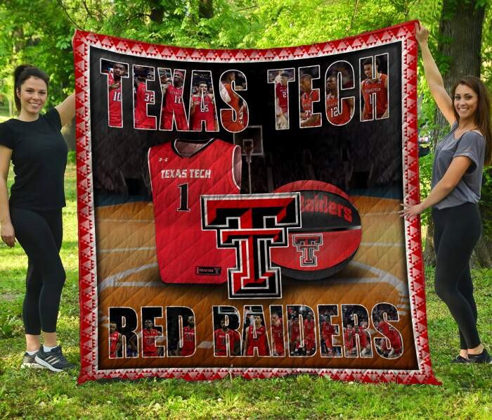 Texas Tech Red Raiders Football 3D Quilt Blanket, Fleece Blanket
