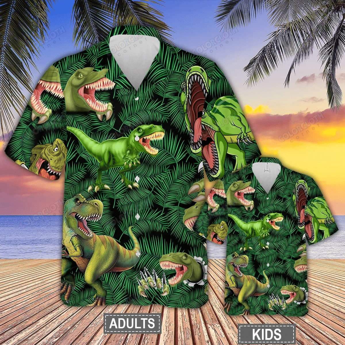 Dinosaurs World Summer Hawaii Shirt Ha22676