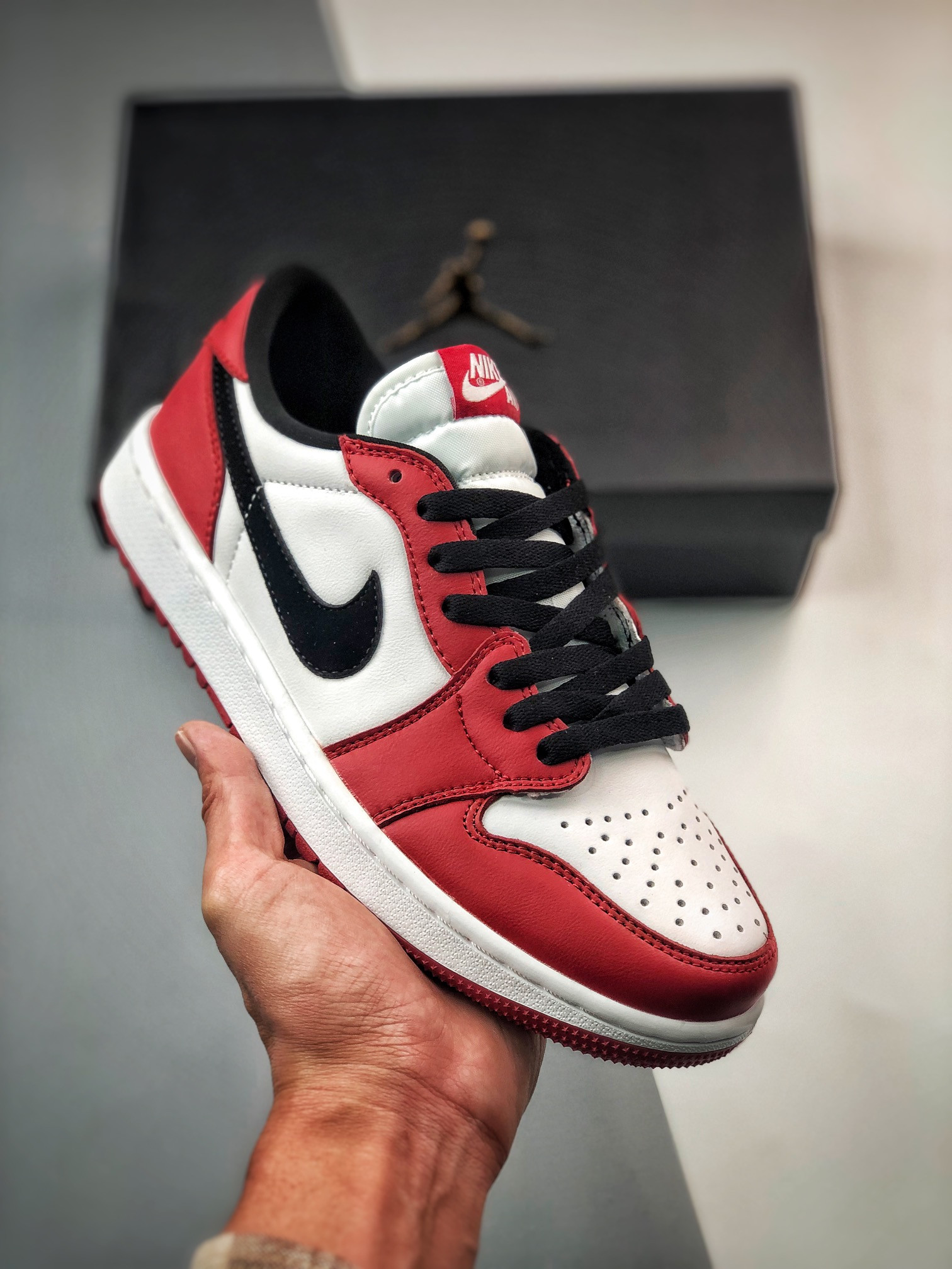 JD 1 Low Golf Chicago Varsity RedBlack-White 5341967