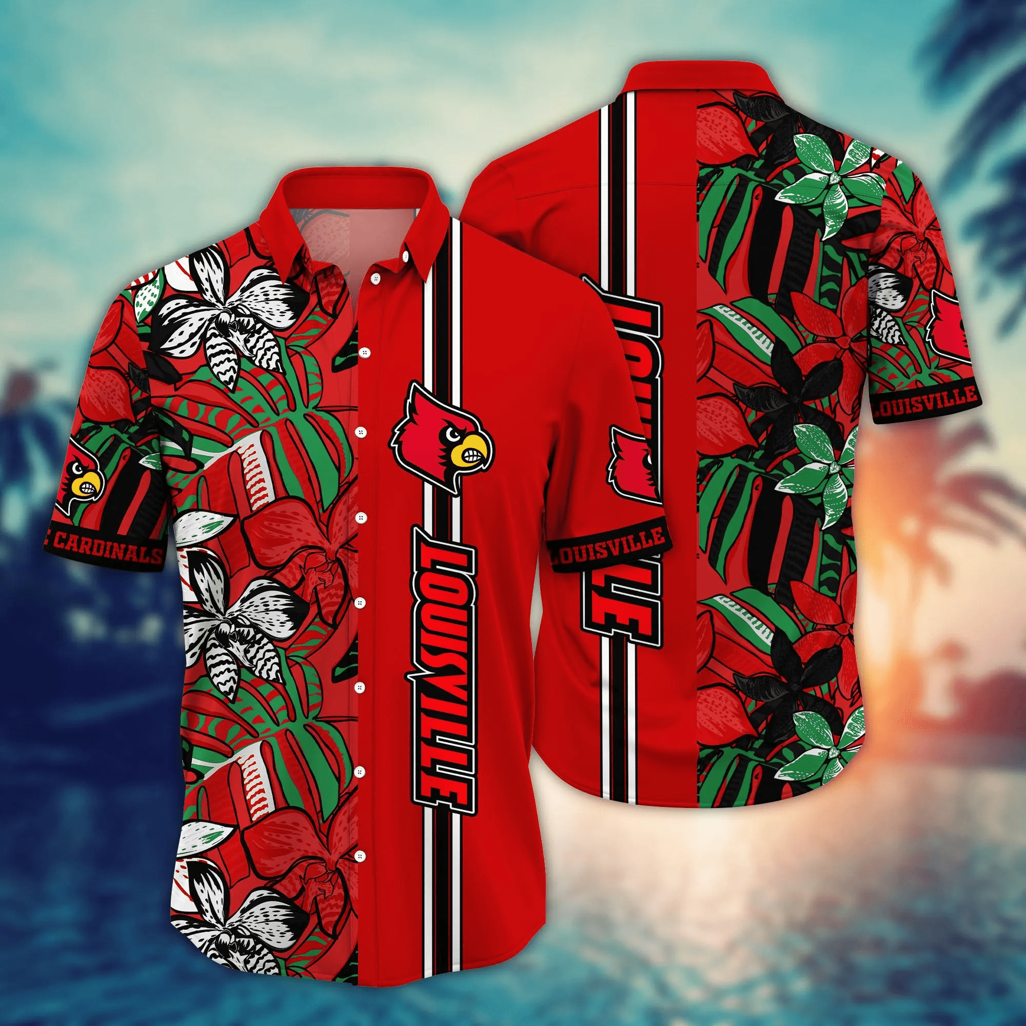 Louisville Cardinals NCAA Hawaiian Shirt Ceiling Fans Aloha Shirt