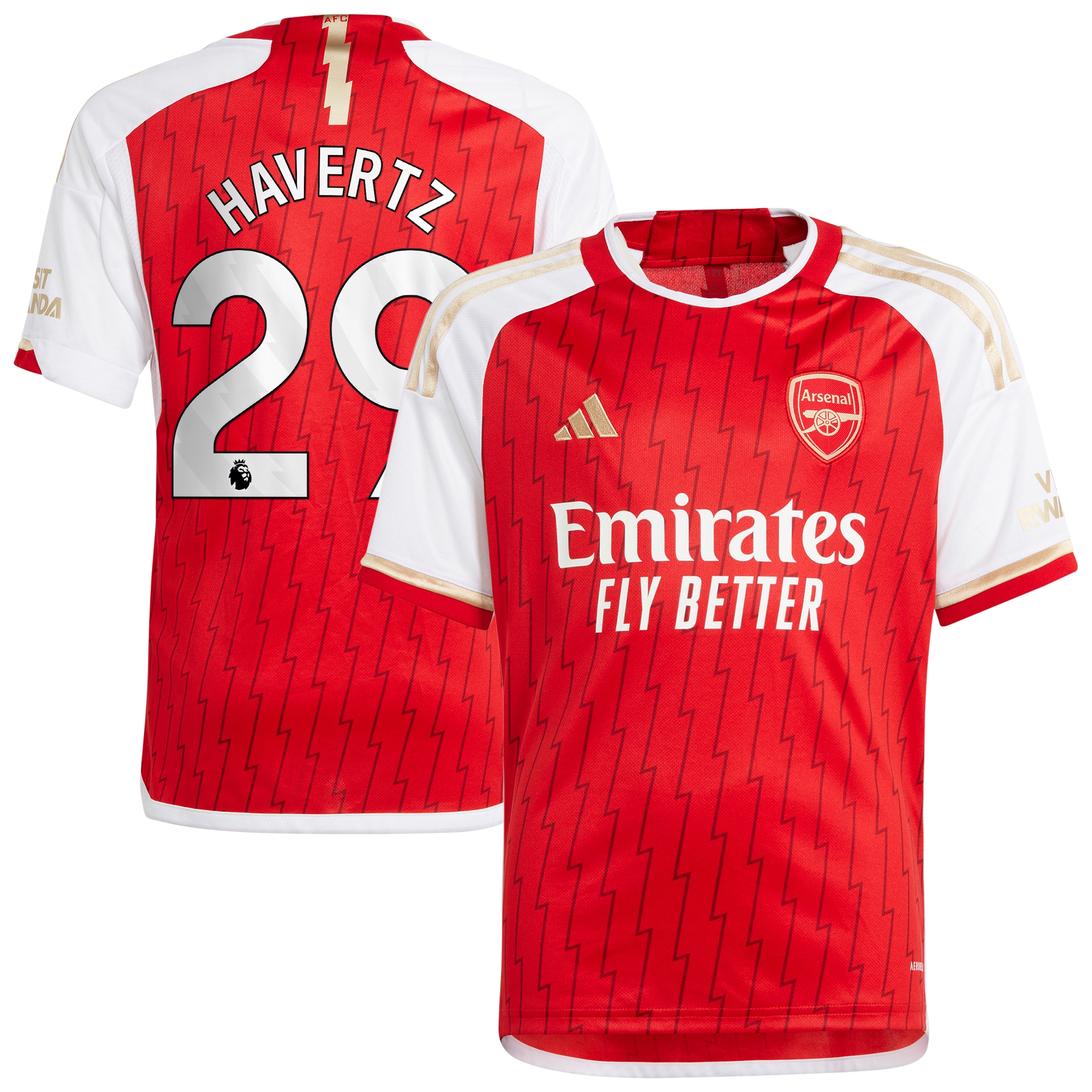 Kai Havertz Arsenal Youth 2023/24 Home Replica Player Jersey – Red