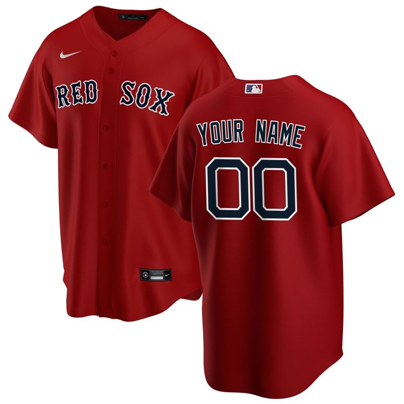 Boston Red Sox MLB 2020 Personalized Custom Red Jersey