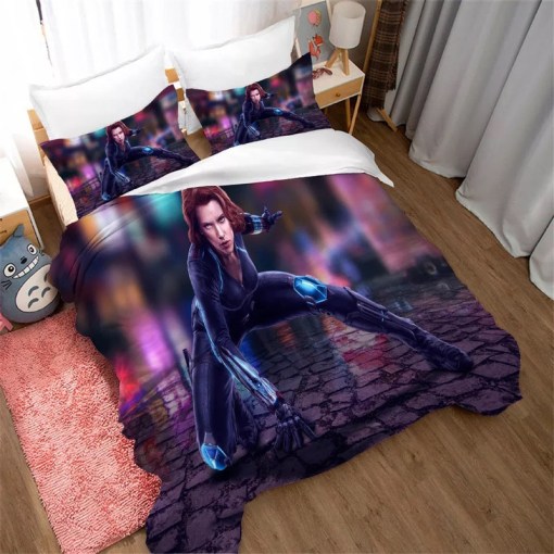 Black Widow Natasha Romanoff 10 Duvet Cover Pillowcase Home Decor 3D Bedding Set Decor