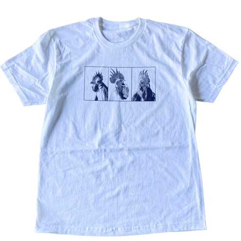 3 Chickens Portraits Tee Shirt Outfit