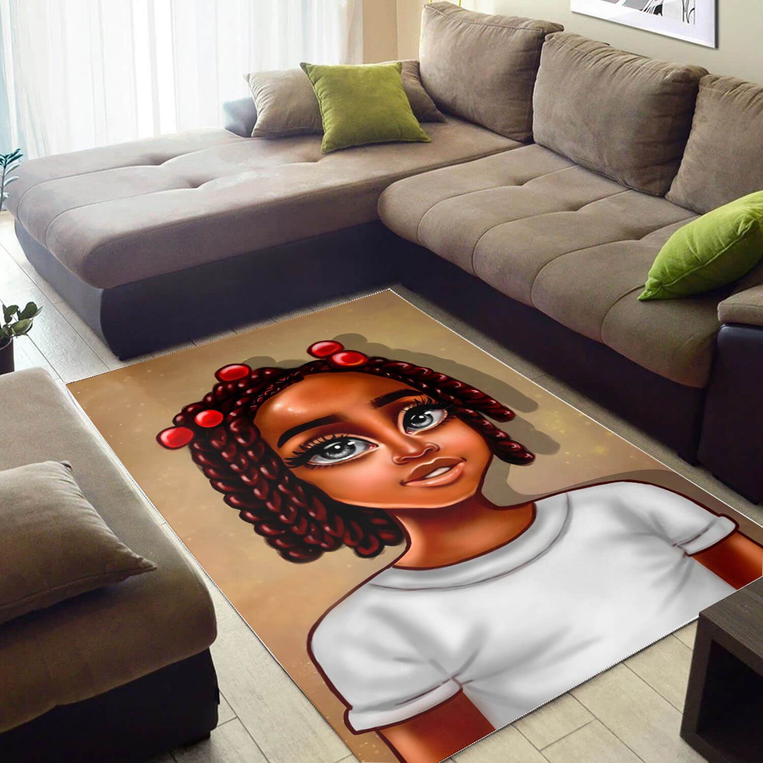 African American Area Rugs Pretty Black Afro Girl African American Print Rug Afrocentric Living Room Ideas BPS47885