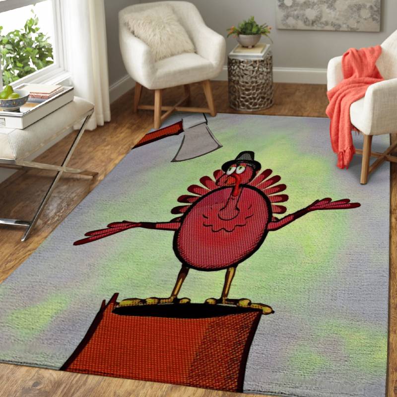 Talking Turkey – Animals Area Rug Carpet