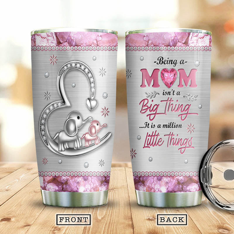 Mother Elephant Jewelry Style, Being A Mom Isn’T A Big Thing, Mom Tumbler Gift, Happy Mothers Day Gift For Mom