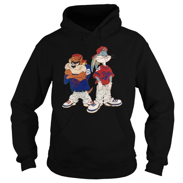 Looney Tunes Bugs Bunny And Tazmanian Devil Kris Kross  Hoodie