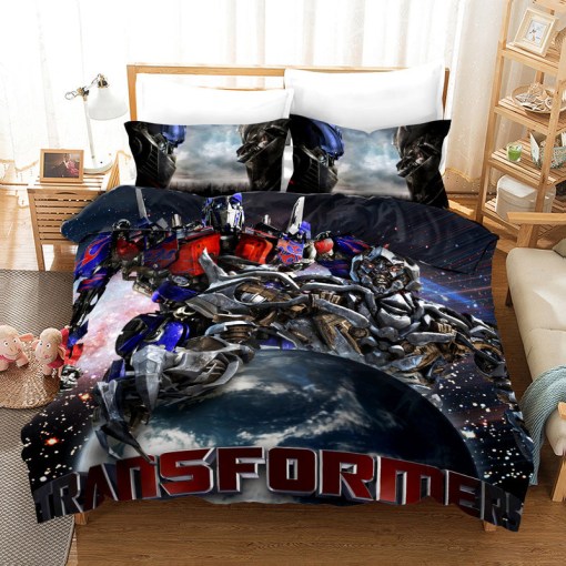 Transformers 12 Duvet Cover Pillowcase Home Decor 3D Bedding Set 3107