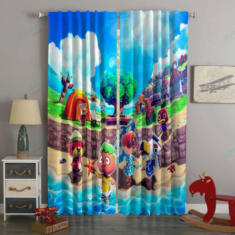 3D Printed Animal Crossing Style Custom Living Room Curtains