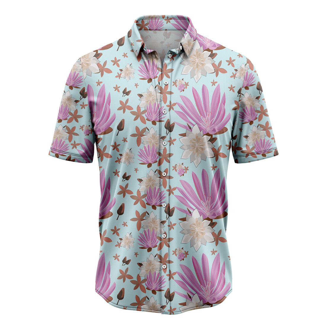 Montana Bitterroot Flower Hawaiian Shirt | For Men & Women | Hw1432