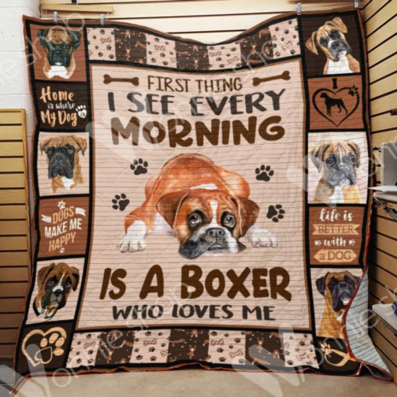 Boxer Dog Blanket NOV1101 95O35