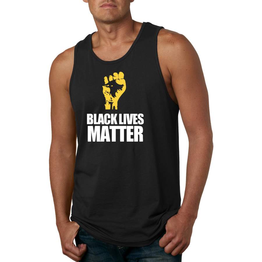 Black Lives Matter Freedom Power Fist Black Pride Graphic Tank Top