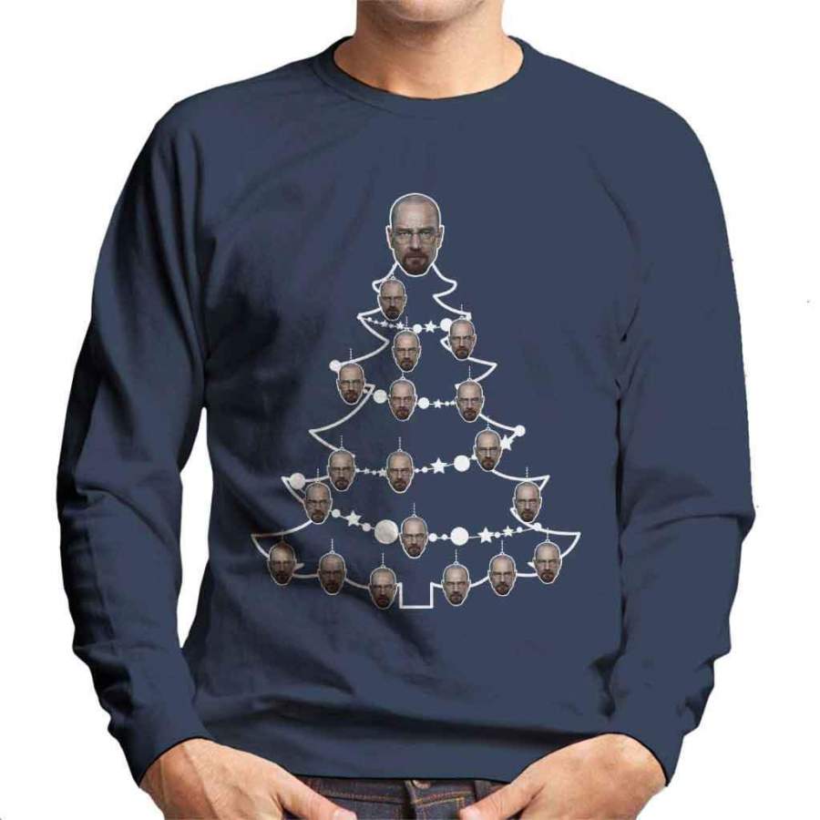 Breaking Bad Heisenberg Christmas Tree Baubles Men’s Sweatshirt