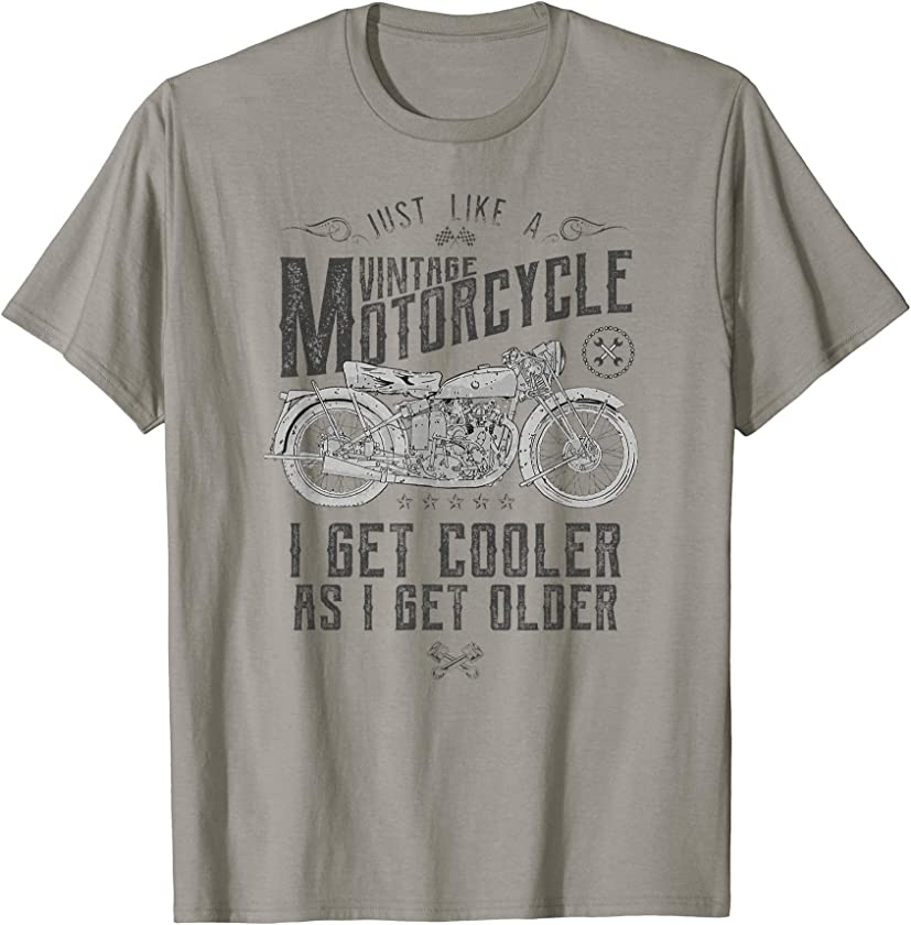 Vintage Motorcycle Classic Old Retro Biker Gift T-Shirt