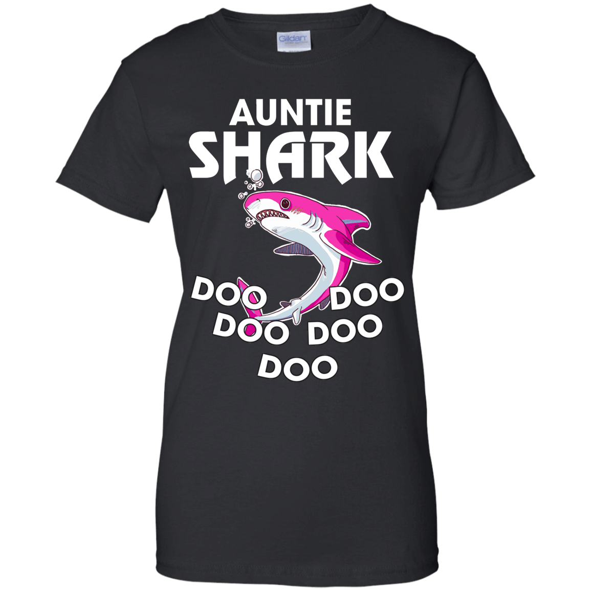 Auntie Shark Doo Doo Doo Funny Gift  Ladies’ T-Shirt