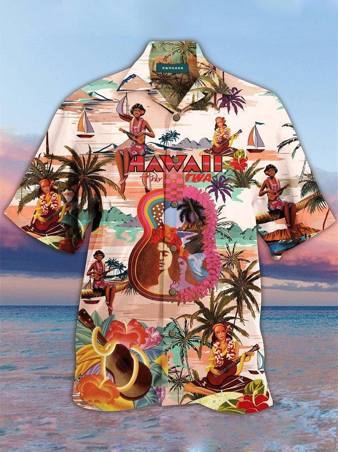 Hawaiian Aloha Shirt For Men And Women Ha13142