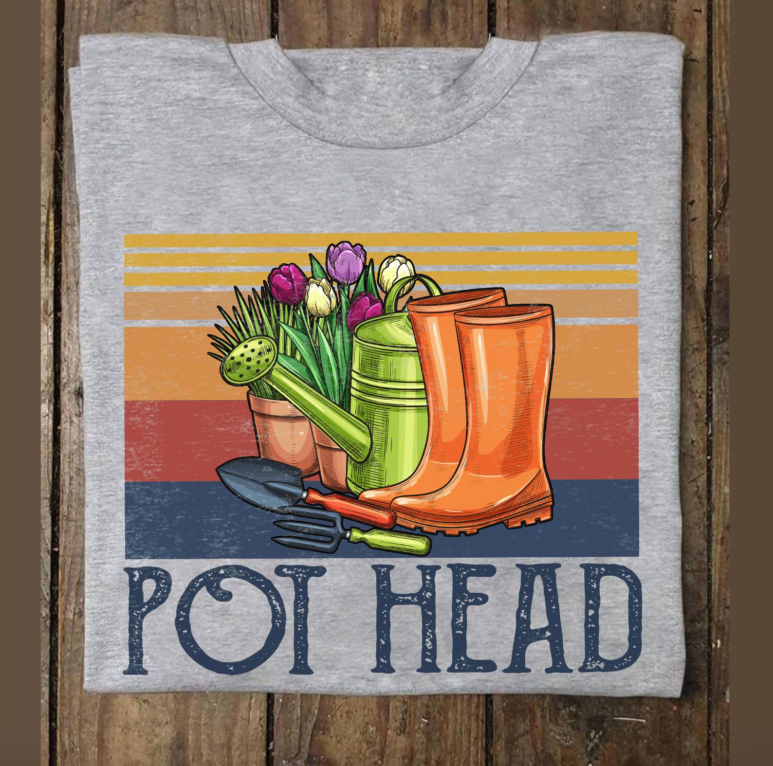 Pot Head Vintage Style  Standard/Premium T-Shirt