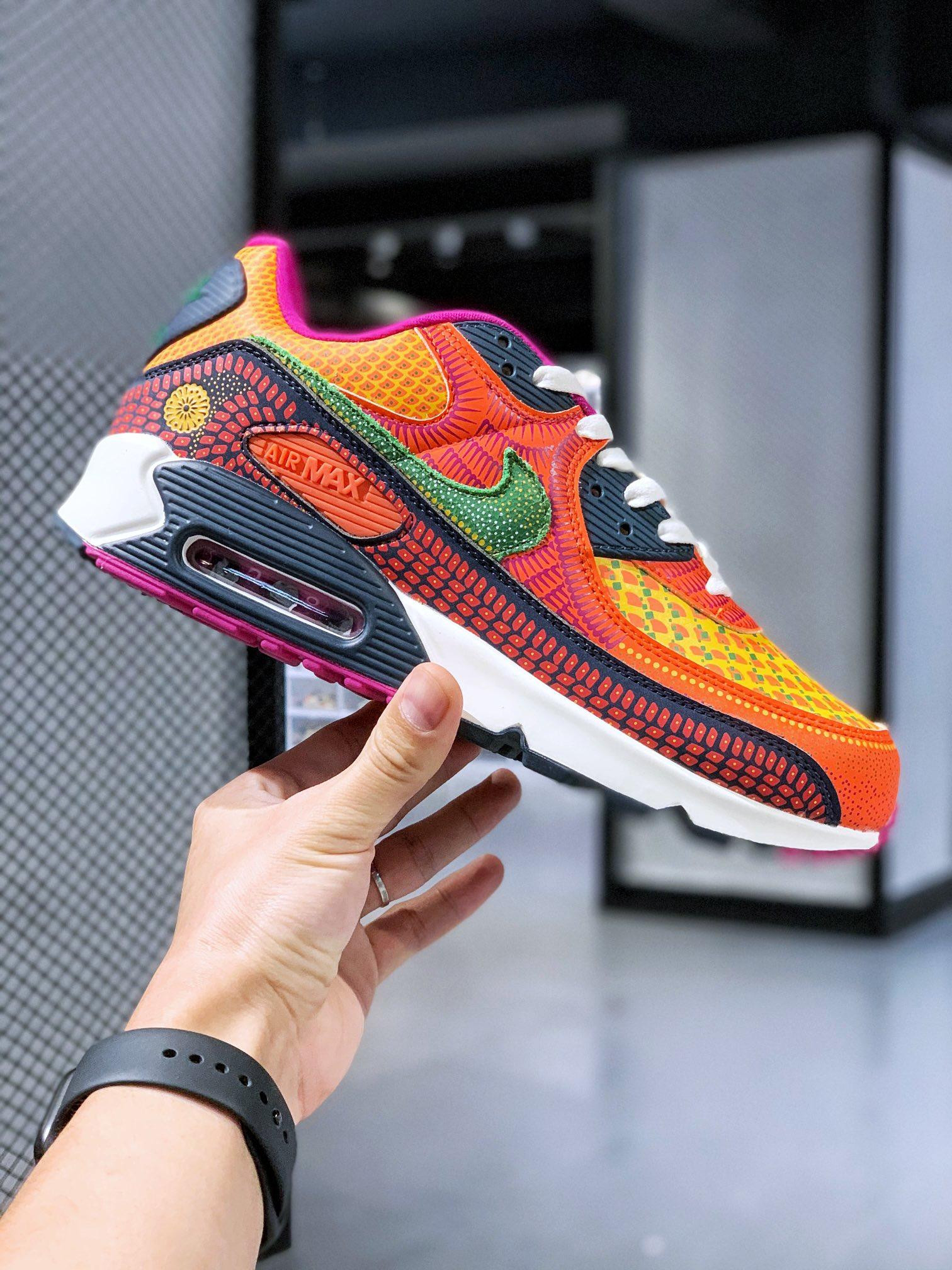 Nike Air Max 90 Day Of The Dead Shoes Sneakers SNK489253226