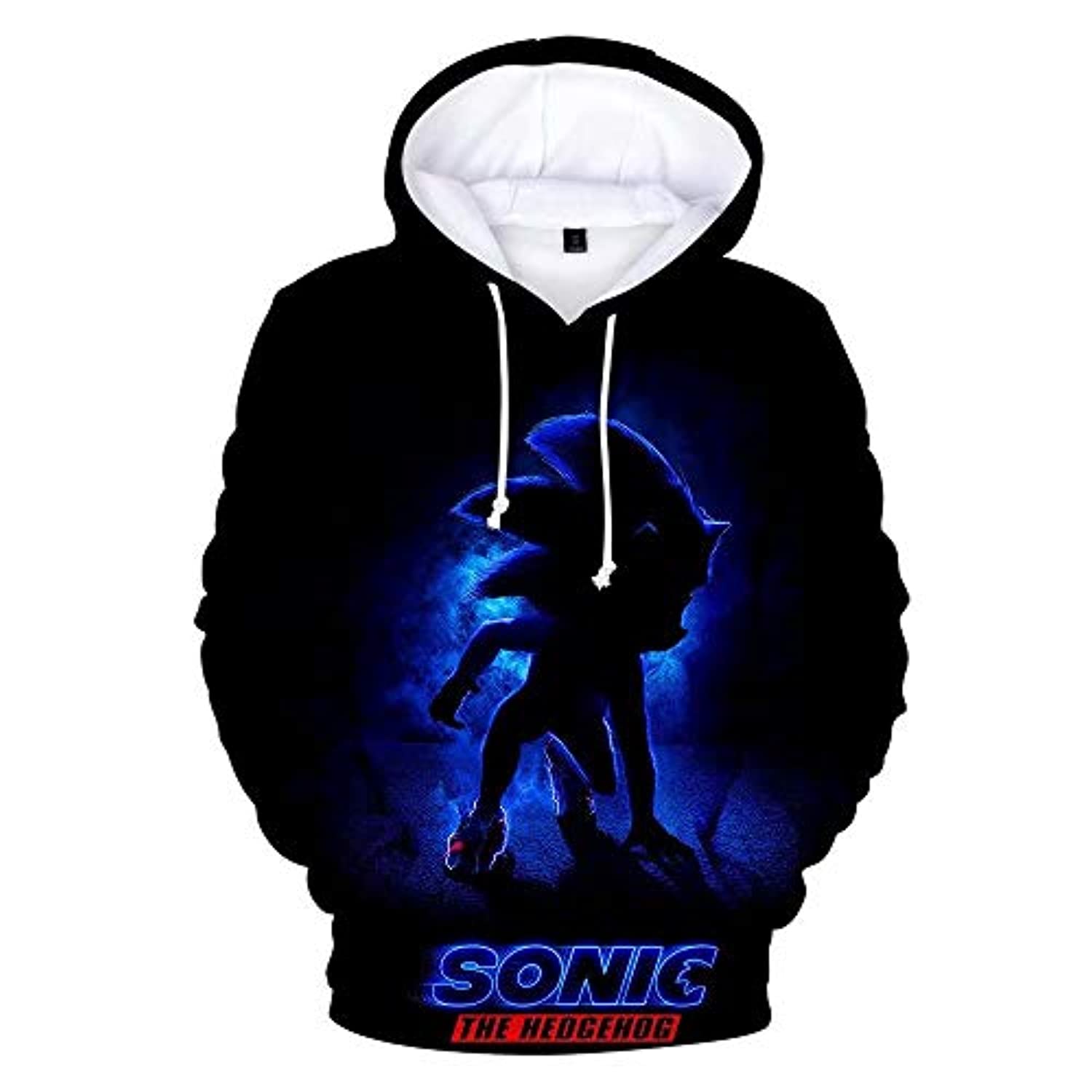 Cartoon Games Sonic Hoodie – Sonic the Hedgehog 3D Print Pullover Hoodie