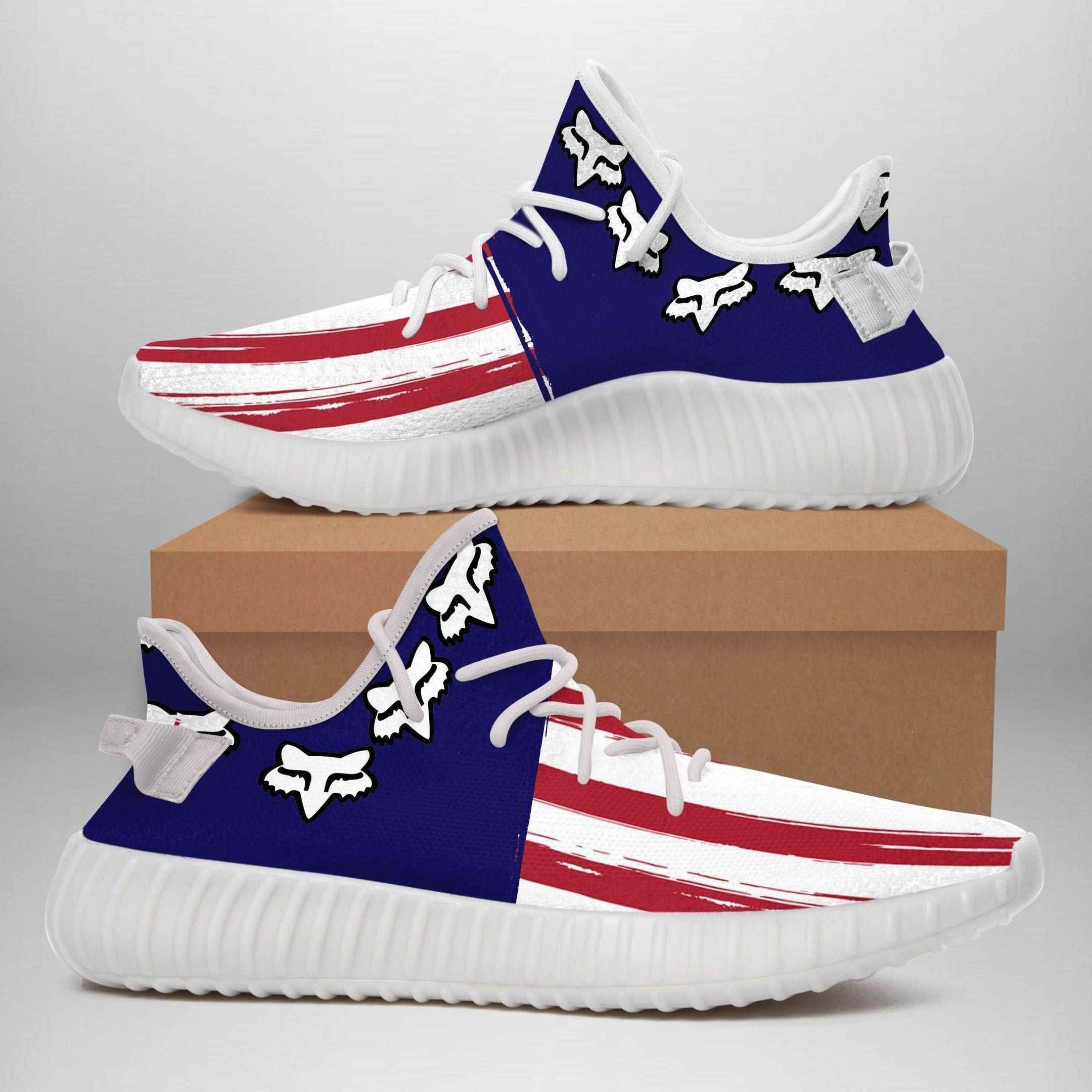 America Flag Fox Yeezy Boost