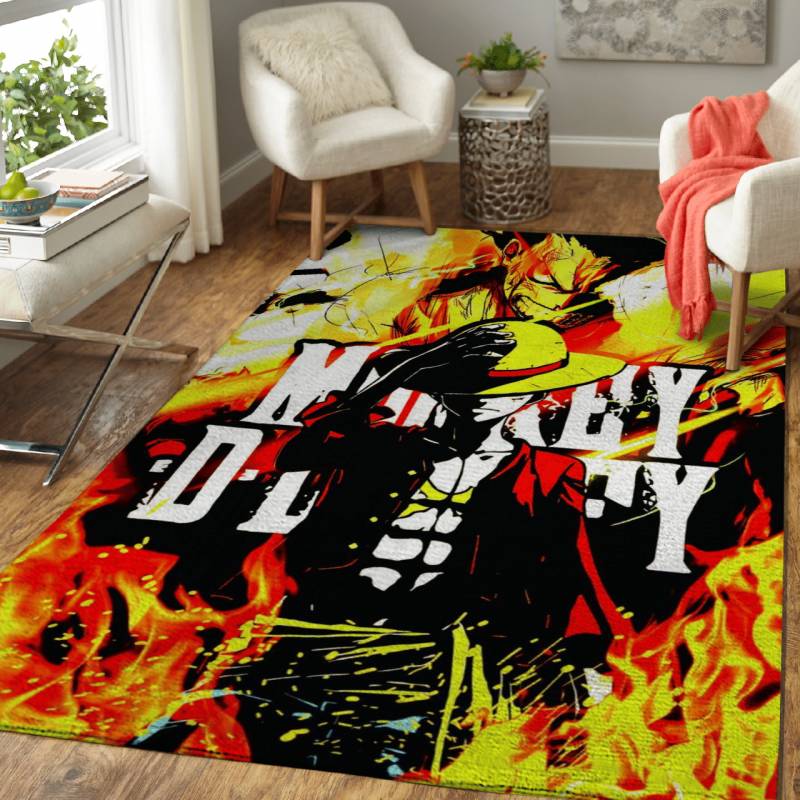 One Piece Monkey D Luffy Art Area Rug – Carpet