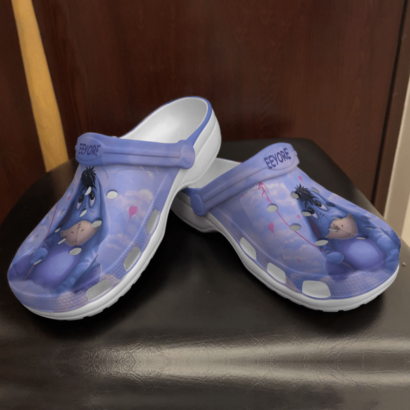 Winnie The Pooh Eeyore Crocs Crocband Clogs, Comfy Footwear 2