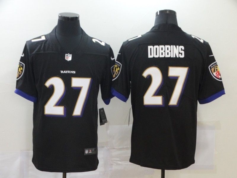 Baltimore Ravens Jk Dobbins #27 NFL 2020 Black Jersey