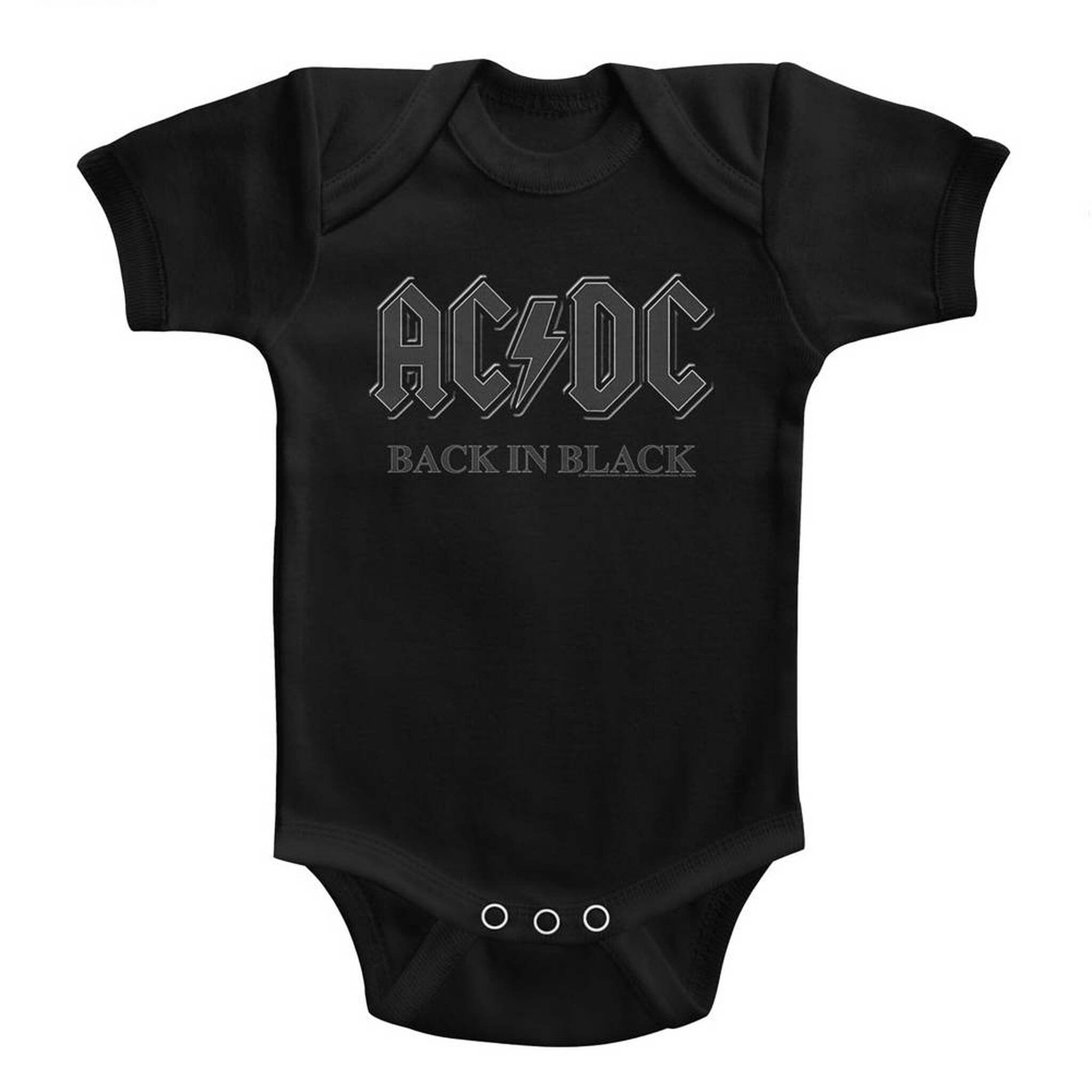 AC/DC Back In Black Black Infant Baby Onesie T-Shirt