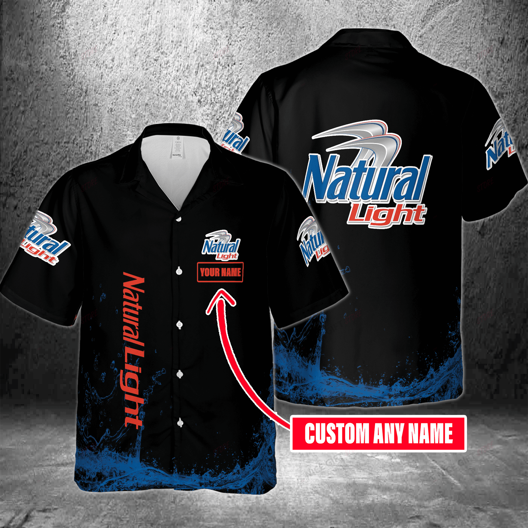 Natural Light Custom Name Hawaiian Shirt 3Hs-H3D8