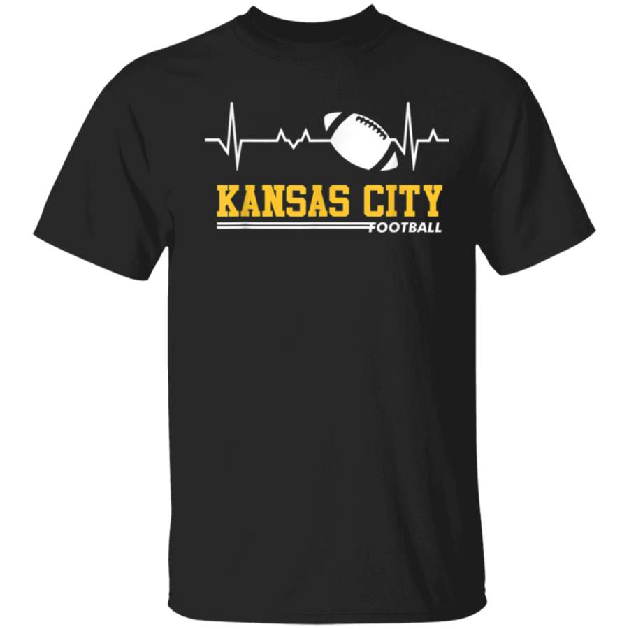 Heartbeat Kansas City Old Vintage Football Gift TShirt