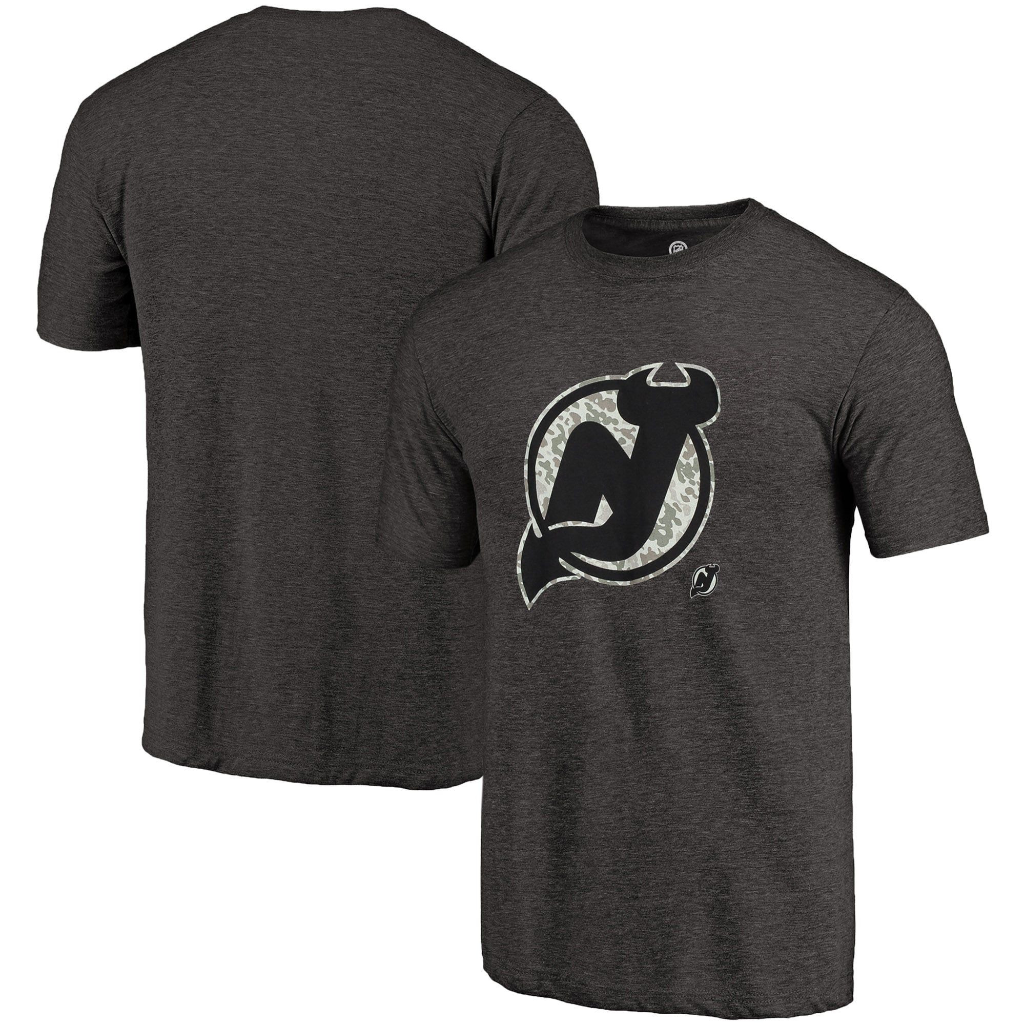 Men’S Fanatics Branded Black New Jersey Devils Rink Warrior Tri-Blend T-Shirt