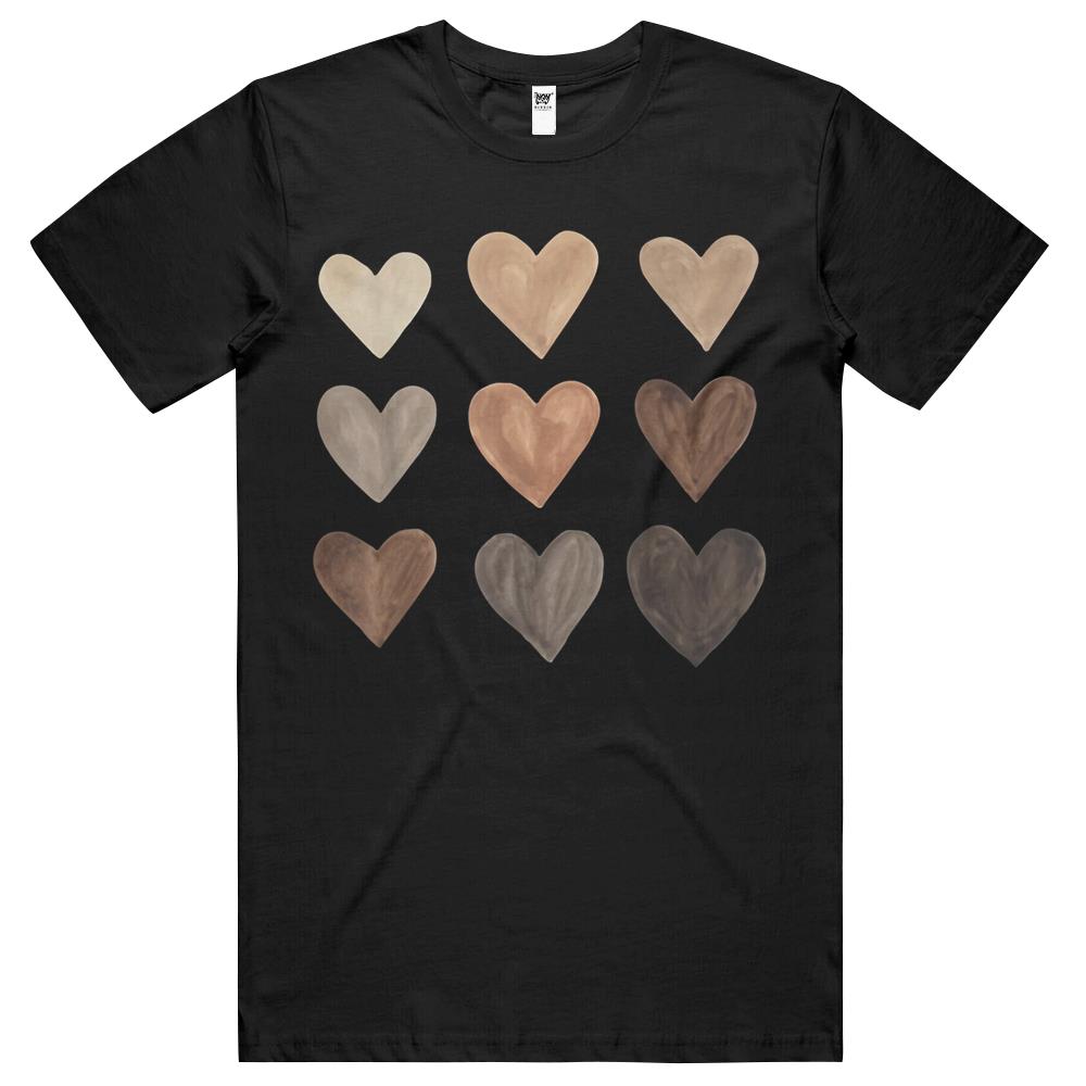 Melanin Heart Black History Pride Valentines Day T Shirts