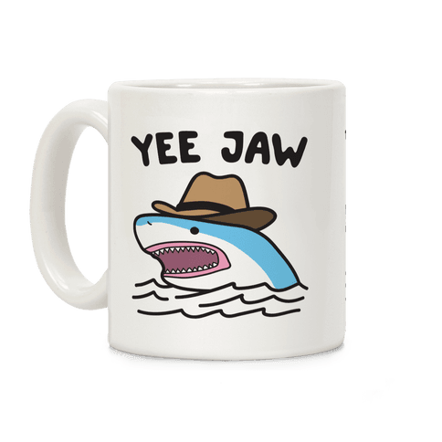 Yee Jaw Cowboy Shark Coffee Mug