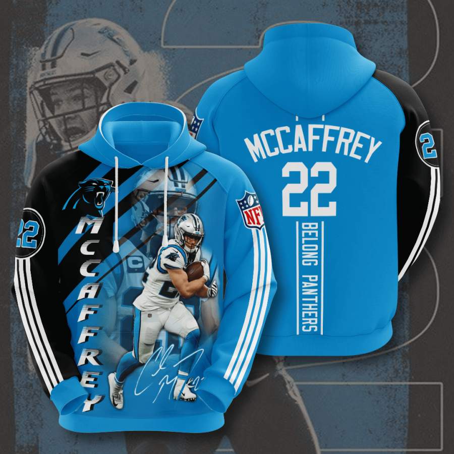 Carolina Panthers Christian Mccaffrey Hoodie Unisex 3D All Over Print