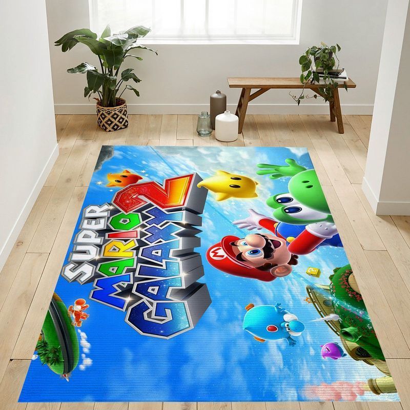 Super Mario 95 Area Rug Living Room And Bed Room Rug Gift Us Decor