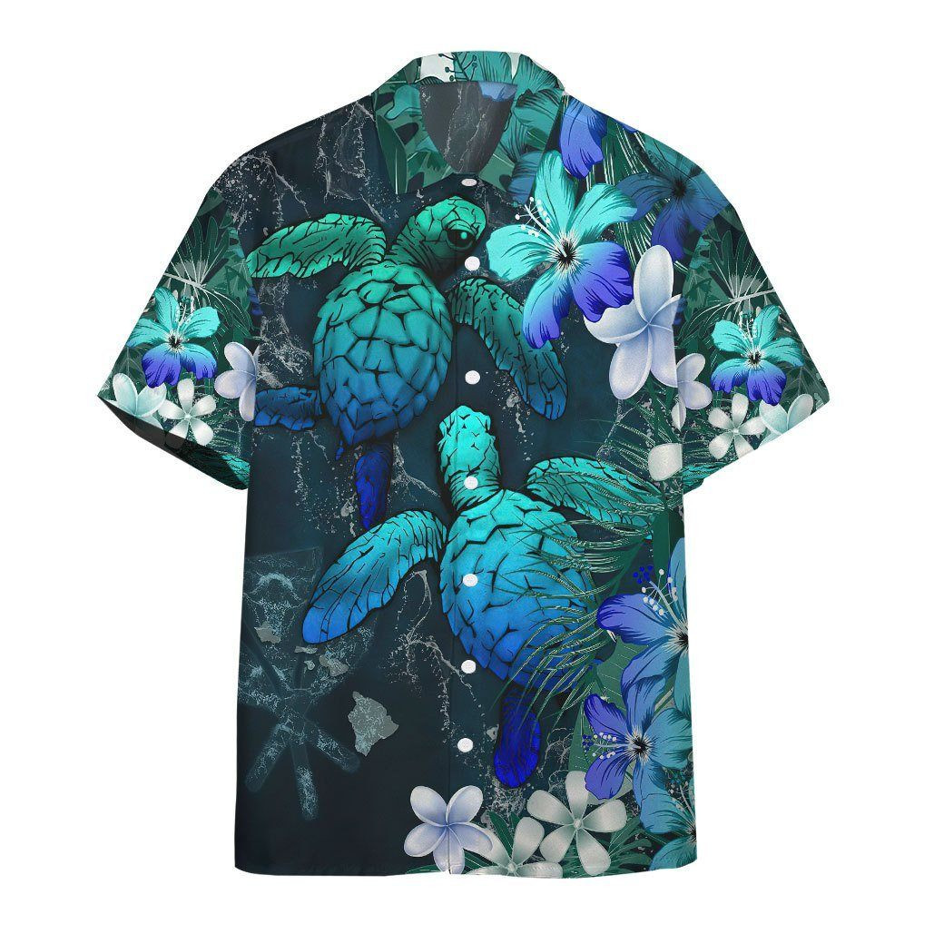 Sea Turtle Tropical Hibiscus Hawaii Shirt Unisex Adult Ha66739