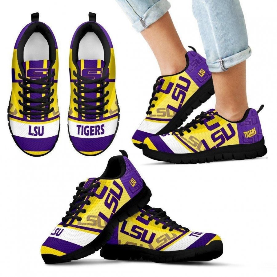 Three Impressing Point Of Logo LSU Tigers Sneakers #380