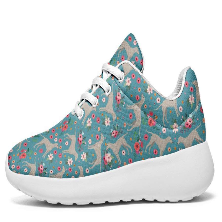 Weimaraner Flower Athletic Sneakers-Clearance