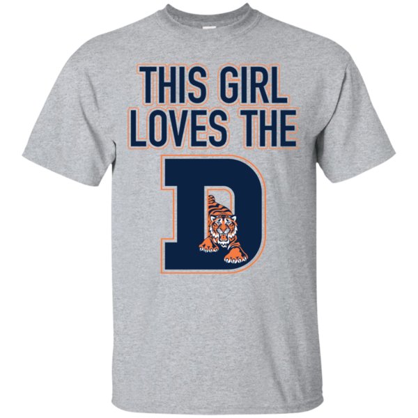 Top selling This girl loves the Detroit Tigers Shirt