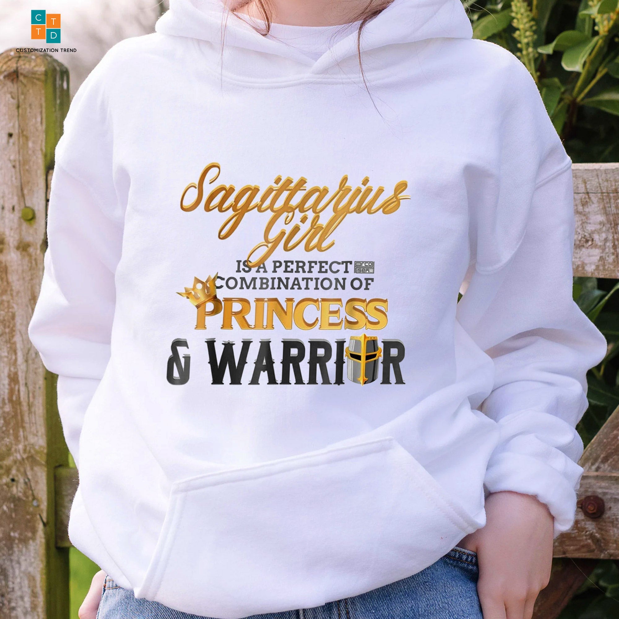 Sagittarius Girl Is A Perfect Combination Of Princess Warrior Hoodie, Shirt