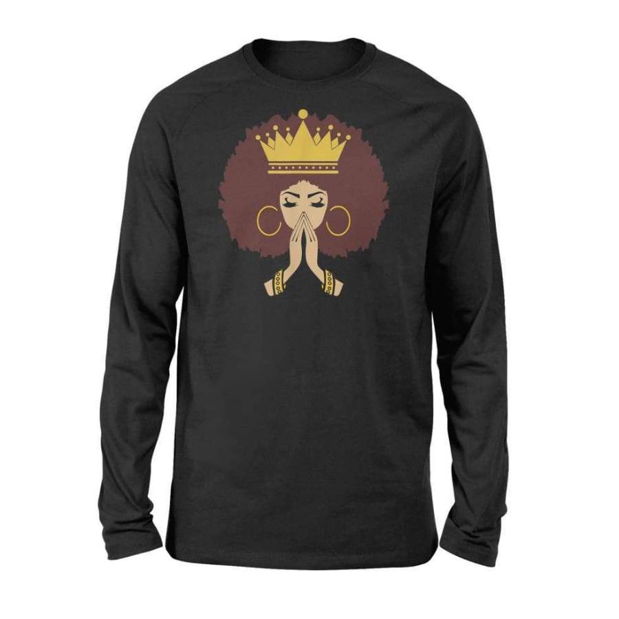 Living My Best Life Black Girl Magic Afro Melanin Queen Gift – Standard Long Sleeve